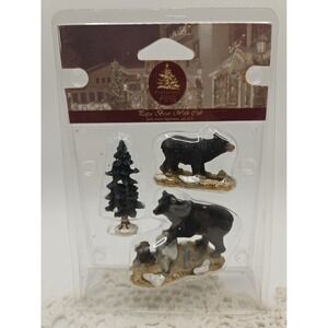 2003 Lemax Christmas Village PAPA BEAR WITH CUB